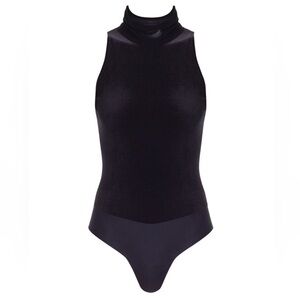 Commando Black Velvet Bodysuit. Size M